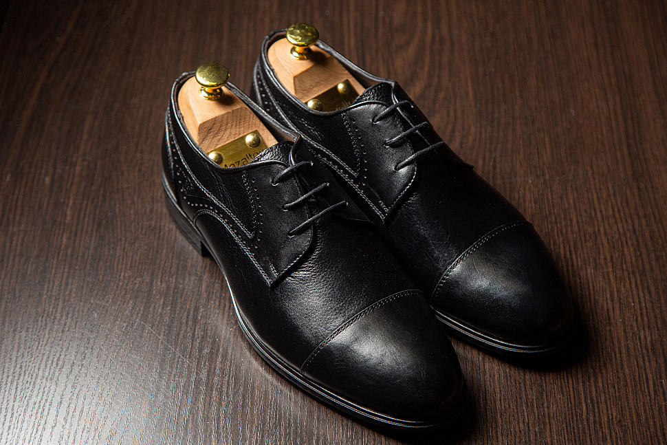 Мужские дерби из натуральной кожи