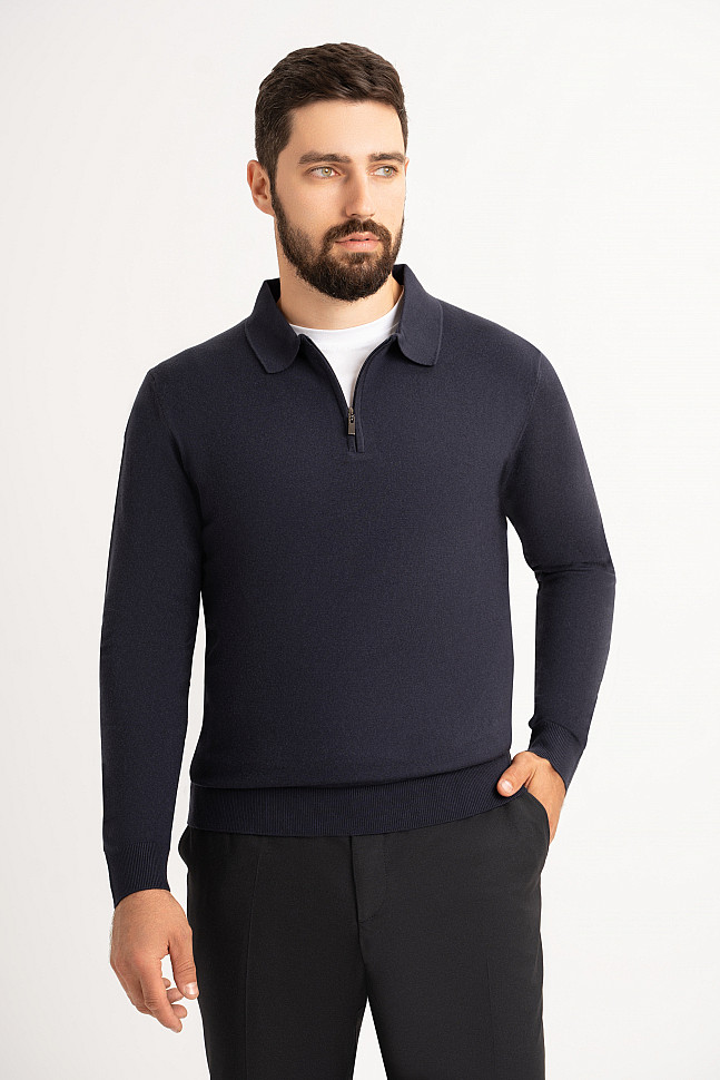 Джемпер синий мужской