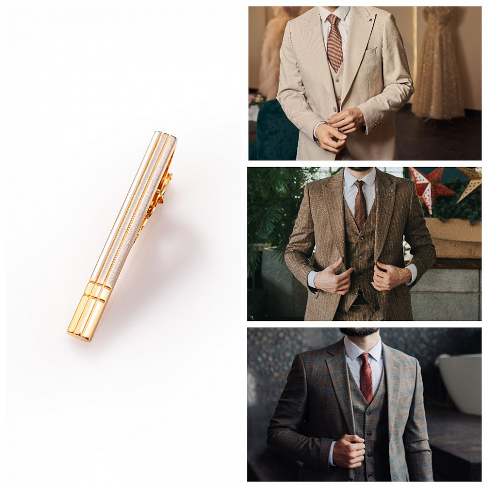 Зажим для галстука золото