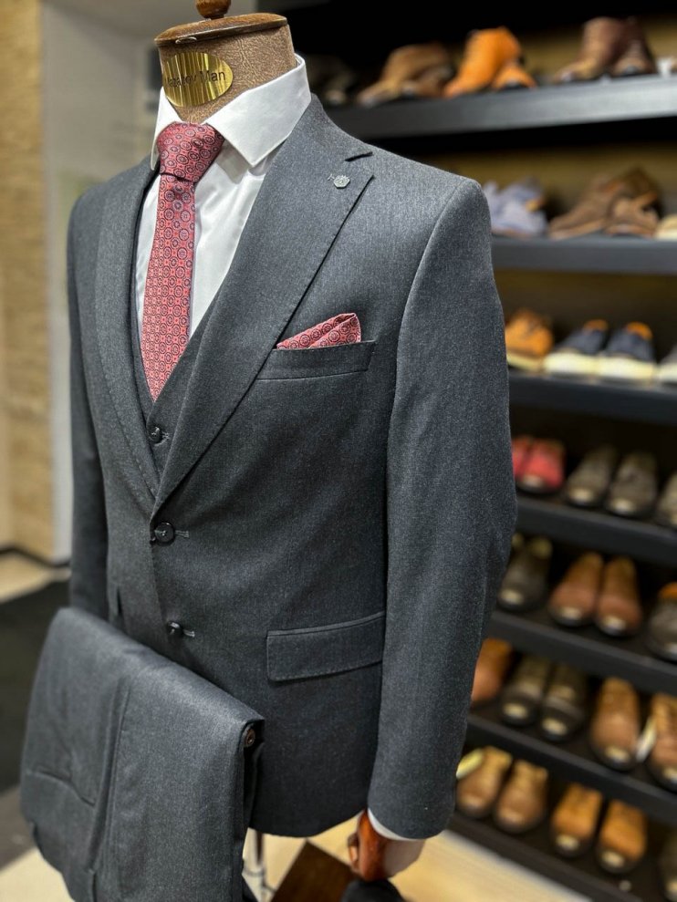 Костюм MAZALTOVMAN Premium 3-ка Серый фактурный