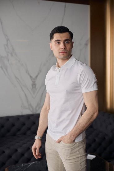 Футболка поло GIO Белая