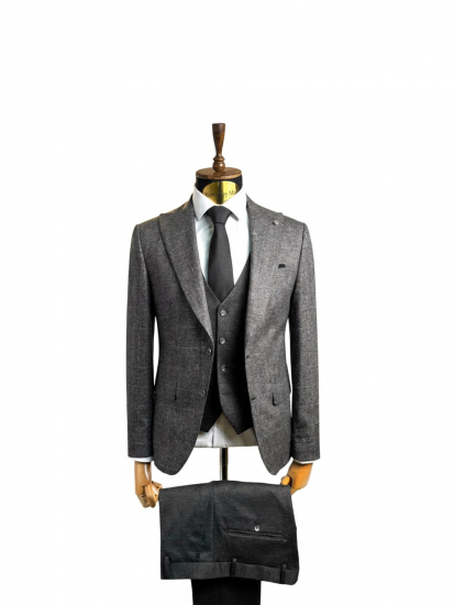 Костюм MAZALTOVMAN 3-ка Premium Серый в клетку