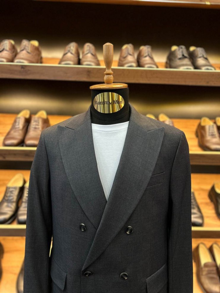 Костюм RBR 2-ка Двубортный Серый