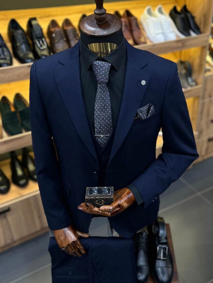 Костюм MAZALTOVMAN 3-ка Синий фактурный