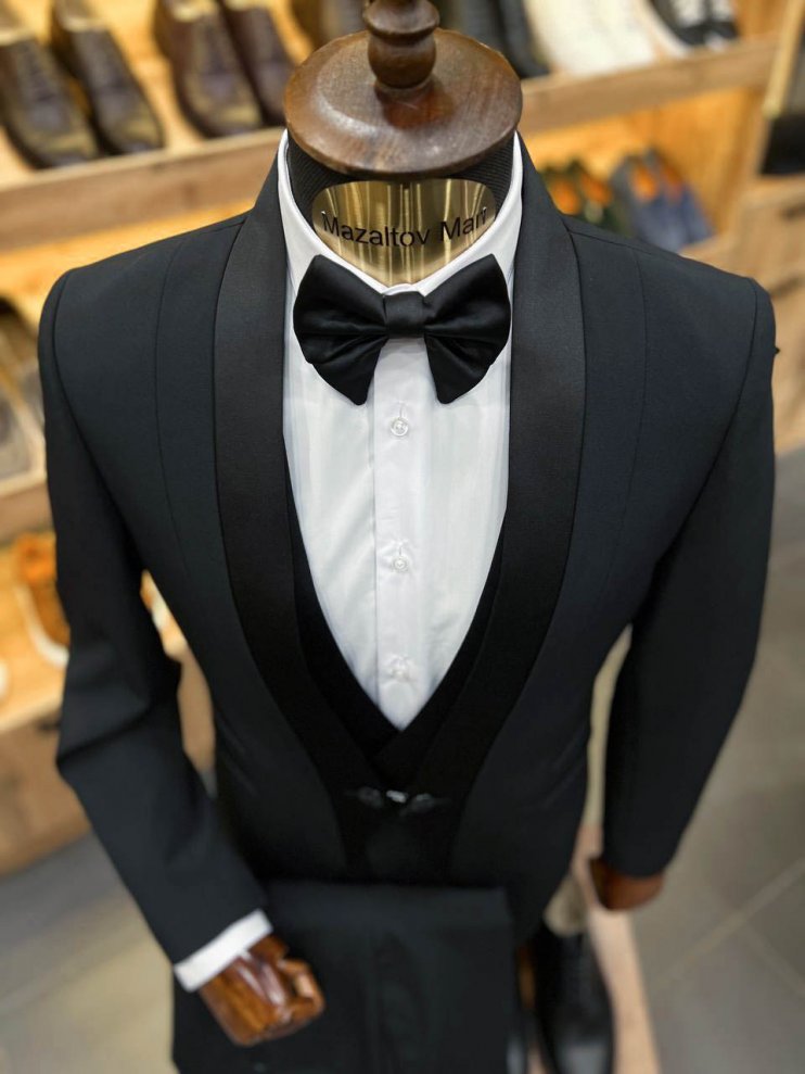 Смокинг MAZALTOVMAN 3-ка Premium Черный