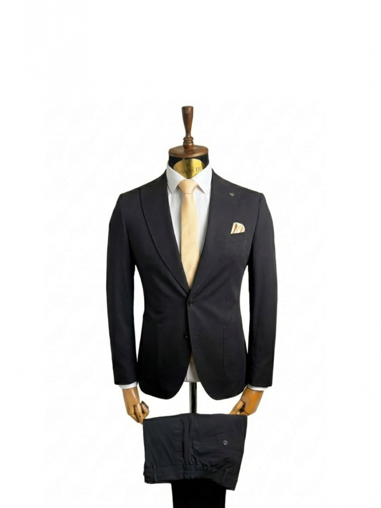Костюм MAZALTOVMAN 2-ка Premium Черный фактурный кэжуал