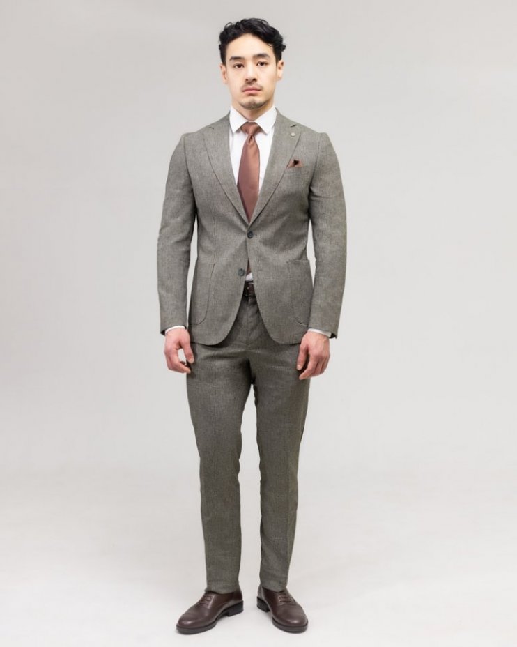 Костюм 2-ка Mazaltovman серый фактурный