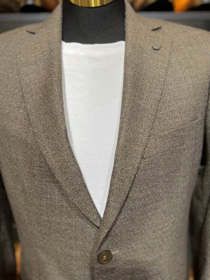 Пиджак MAZALTOVMAN Коричневый фактурный