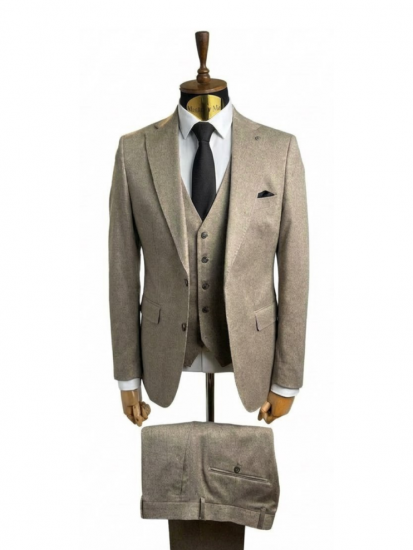 Костюм MAZALTOVMAN 3-ка Premium Бежевый фактурный