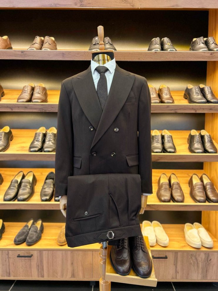 Костюм RBR 2-ка Двубортный Темно-коричневый