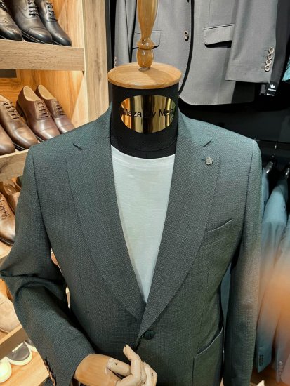 Костюм MAZALTOVMAN 2-ка Premium Зеленый фактурный кежуал