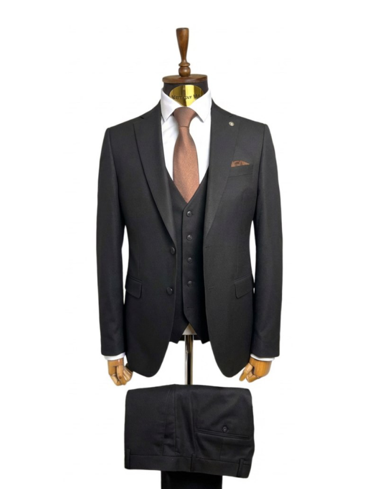 Костюм MAZALTOVMAN 3-ка Premium Черный фактурный