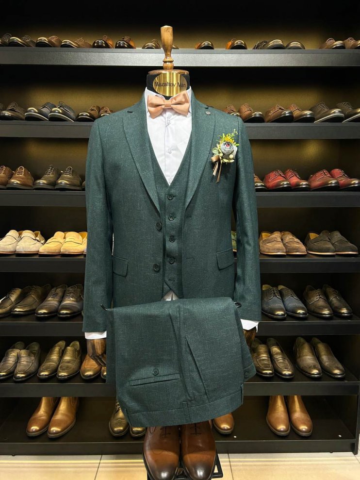 Костюм MAZALTOVMAN 3-ка Зеленый фактурный