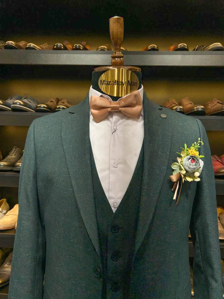 Костюм MAZALTOVMAN 3-ка Зеленый фактурный
