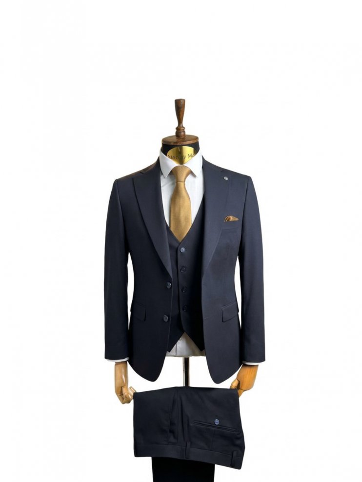 Костюм MAZALTOVMAN 3-ка Premium Синий фактурный