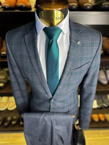 Костюм MAZALTOVMAN 2-ка Серый в клетку