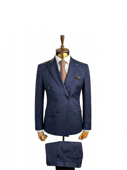 Костюм MAZALTOVMAN 2-ка Двубортный Premium Синий