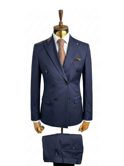 Костюм MAZALTOVMAN 2-ка Двубортный Premium Синий