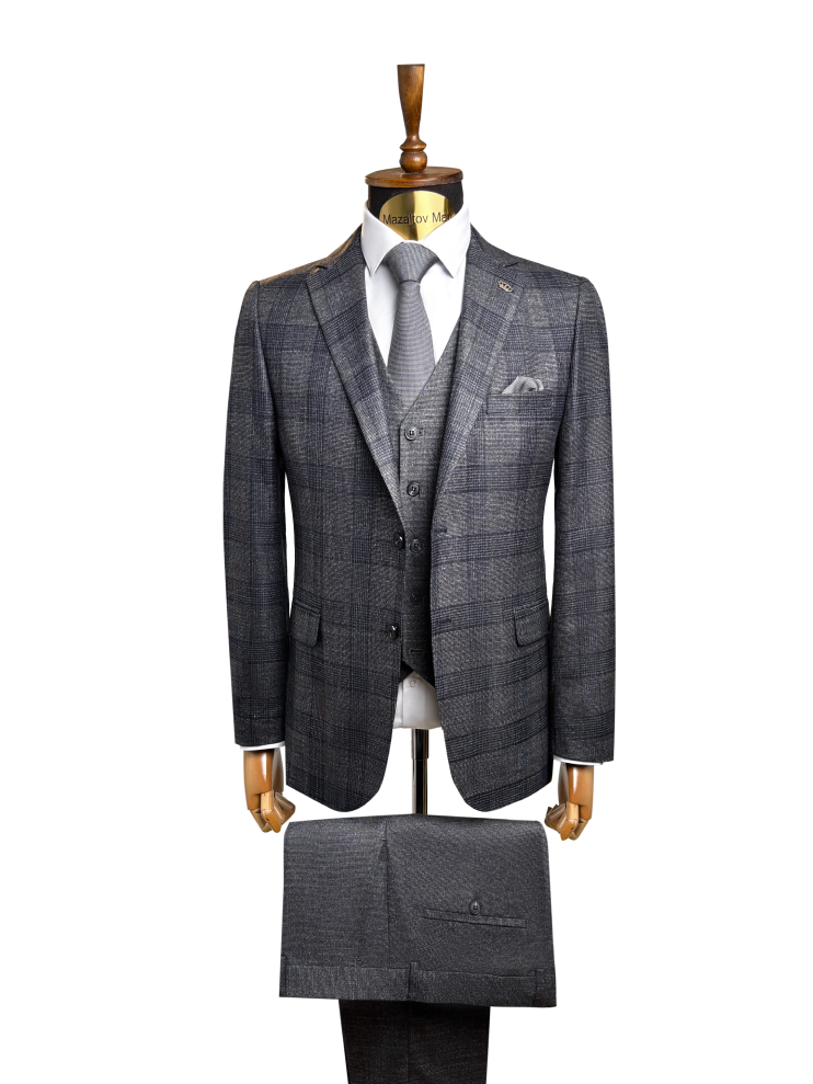 Костюм FRC 3-ка Серый в клетку