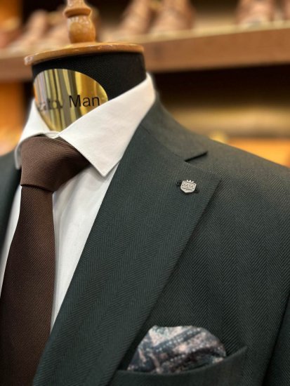 Костюм MAZALTOVMAN 3-ка Premium Зеленый в елочку