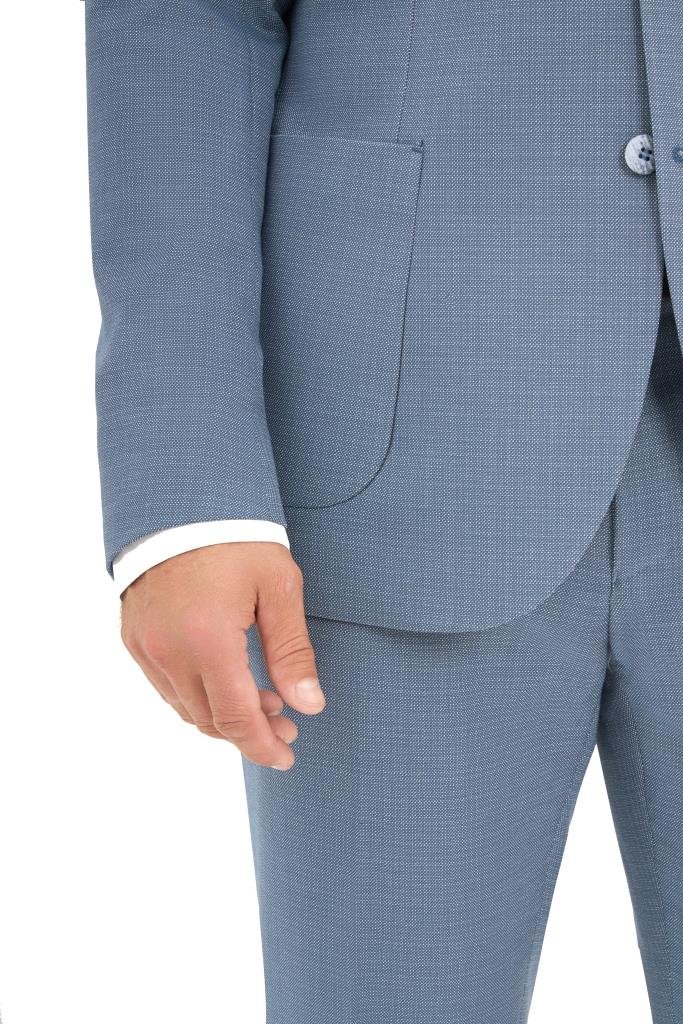 Костюм MAZALTOVMAN 2-ка Premium Голубой фактурный кежуал